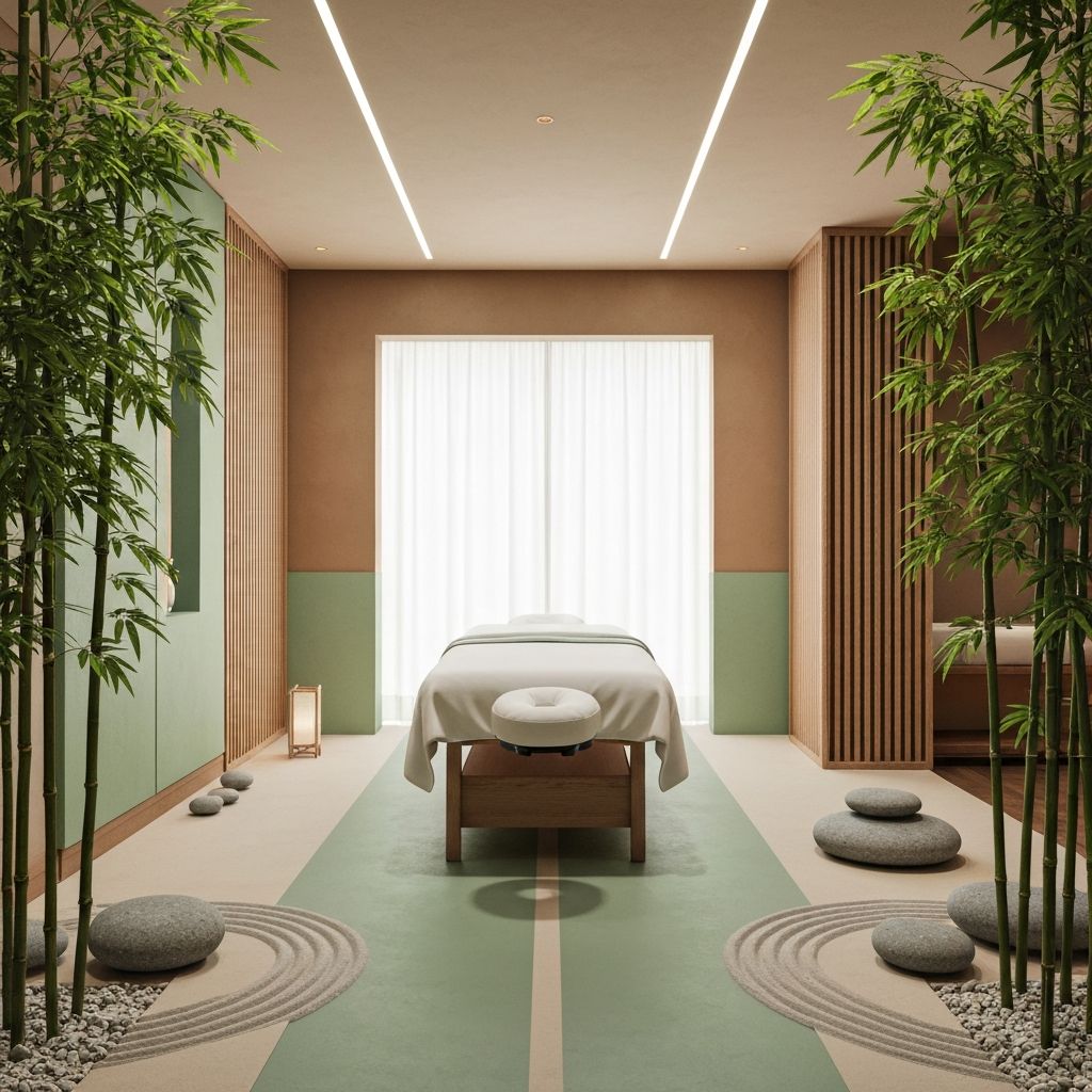Peaceful spa interior